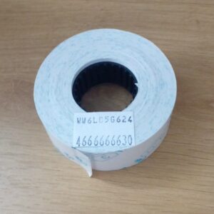 Cuộn giấy máy đánh số 2 dòng 16x26mm - 1.000 tem